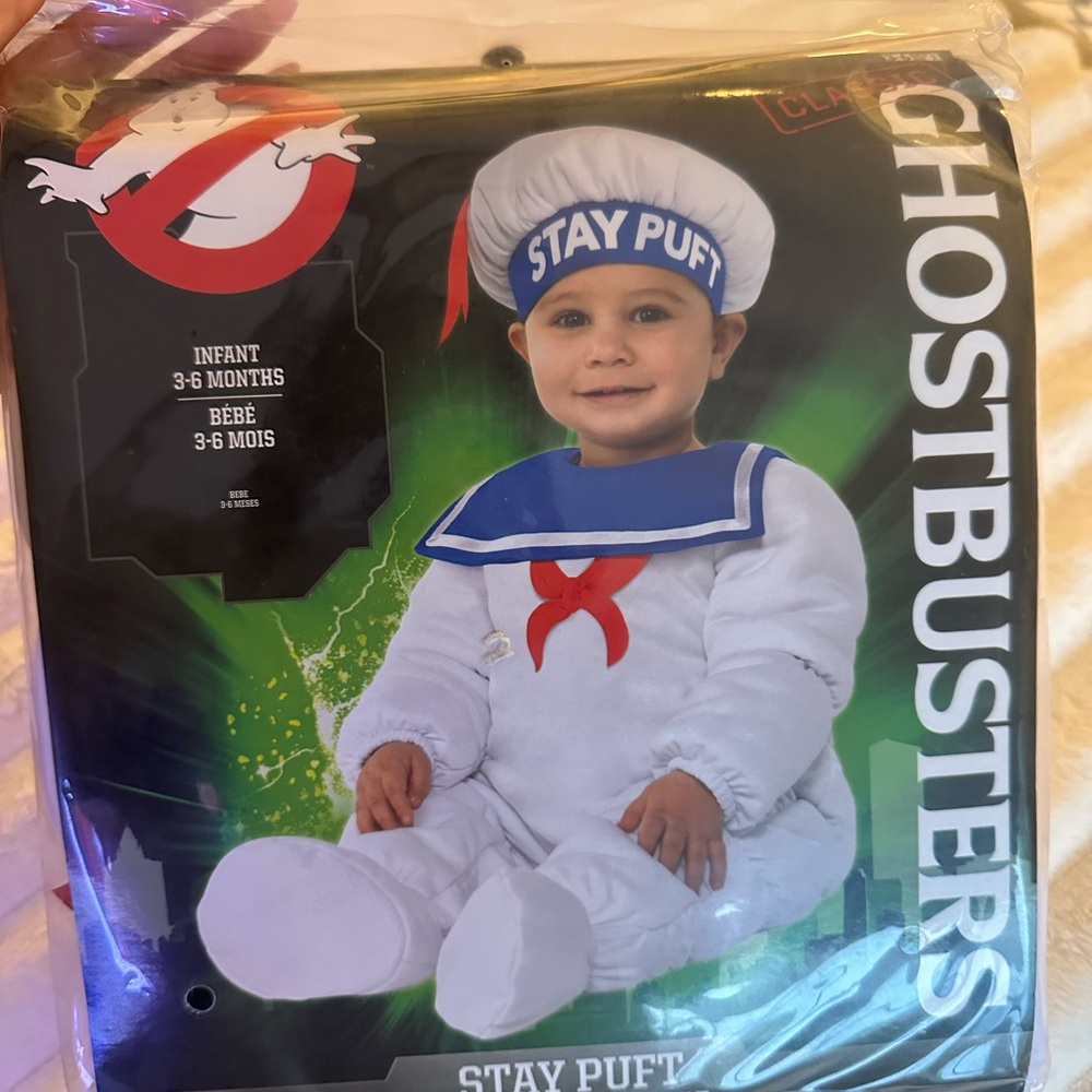 Party City Ghostbusters Stay Puft Costume - White and Blue